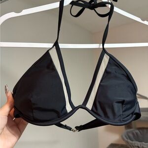Black and White Women's Bikini Top